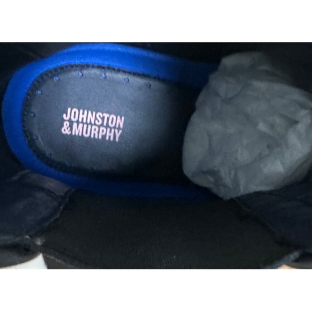 Johnston Murphy Size 11 Mens Leather Full Grain Chelsea Boots India Black - Picture 9 of 12
